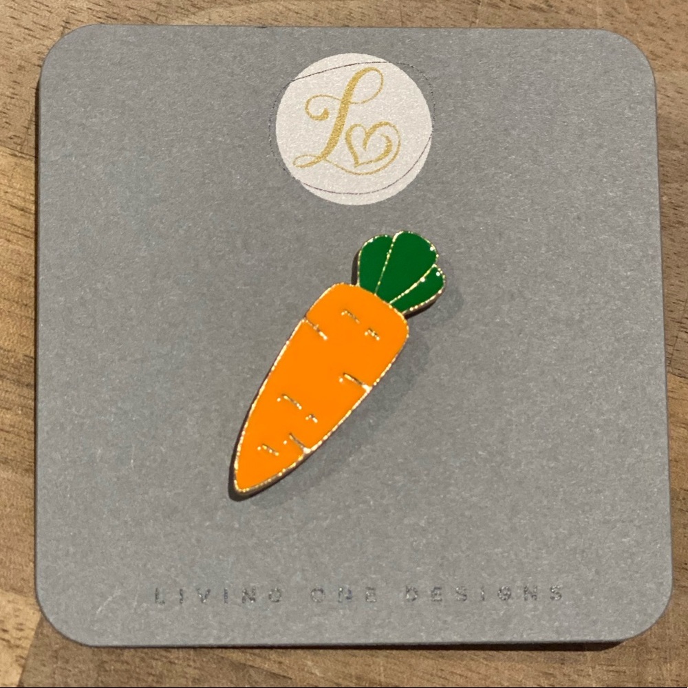 New Carrot Enamel Pin